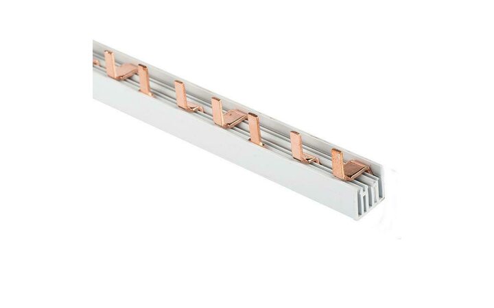 фото - Шина соединительная PIN 3ф 63А мед. изол. 54мод (дл.1м) EKF pin-03-63