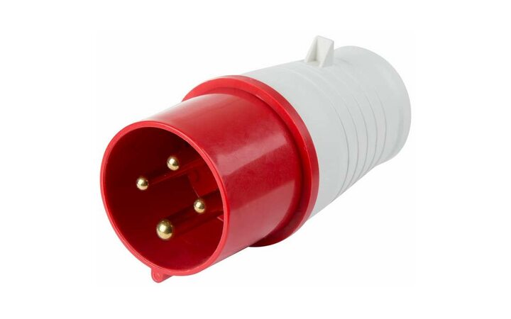 фото - Вилка 024 переносная 3Р+РЕ 32А 380В IP44 Rexant 11-8904