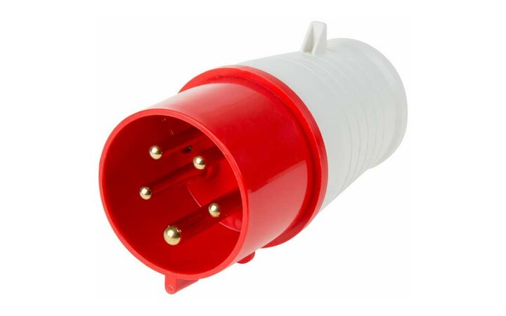 фото - Вилка 025 переносная 3Р+РЕ+N 32А 380В IP44 Rexant 11-8905