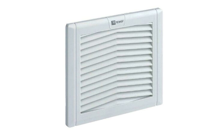 фото - Решетка вентиляционная с фильтром 124x124мм IP54 PROxima EKF EXF52