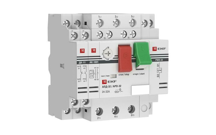 фото - Выключатель авт. защиты двиг. АПД-32 2.5-4А EKF apd2-2.5-4.0