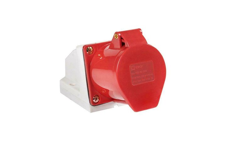 фото - Розетка наружн. уст. 16А 3P+E 380В+N IP44 (115) EKF ps-115-16-380