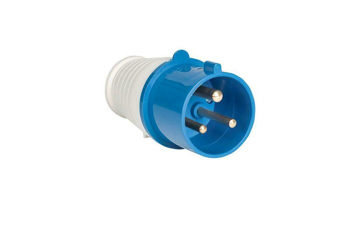 фото - Вилка эл. каб. 16А 2P+РЕ 220В IP44 (013) EKF ps-013-16-220