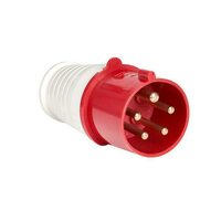 Вилка эл. каб. 16А 3P+РЕ+N 380В IP44 (015) EKF ps-015-16-380