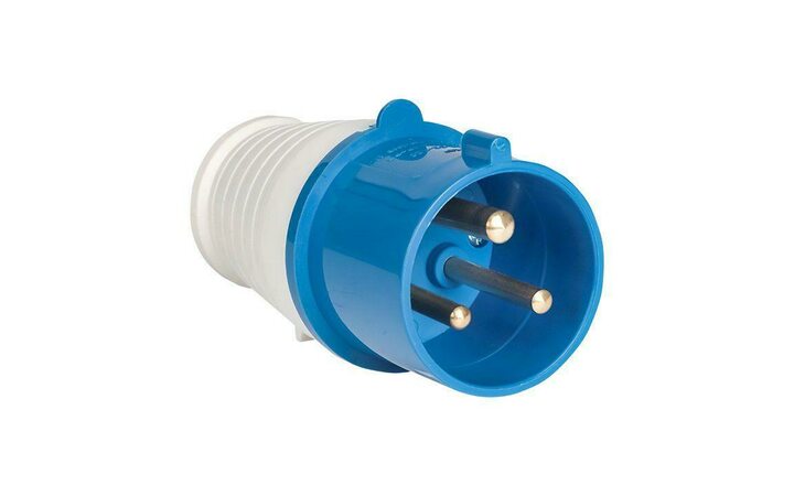 фото - Вилка эл. каб. 32А 2P+РЕ 220В IP44 (023) EKF ps-023-32-220