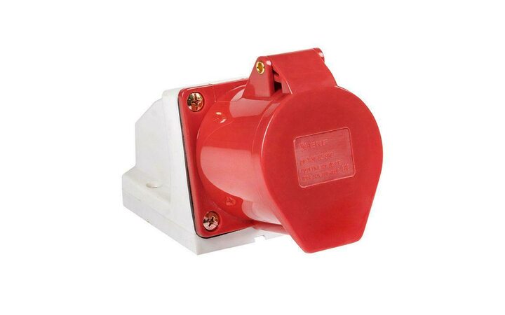 фото - Розетка наружн. уст. 32А 380В 3P+РЕ IP44 (124) EKF ps-124-32-380