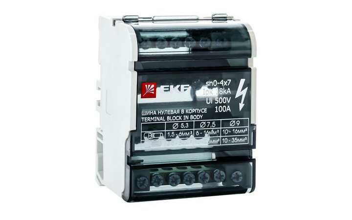 фото - Шина нулевая в корпусе 4х7 EKF sn0-4x7