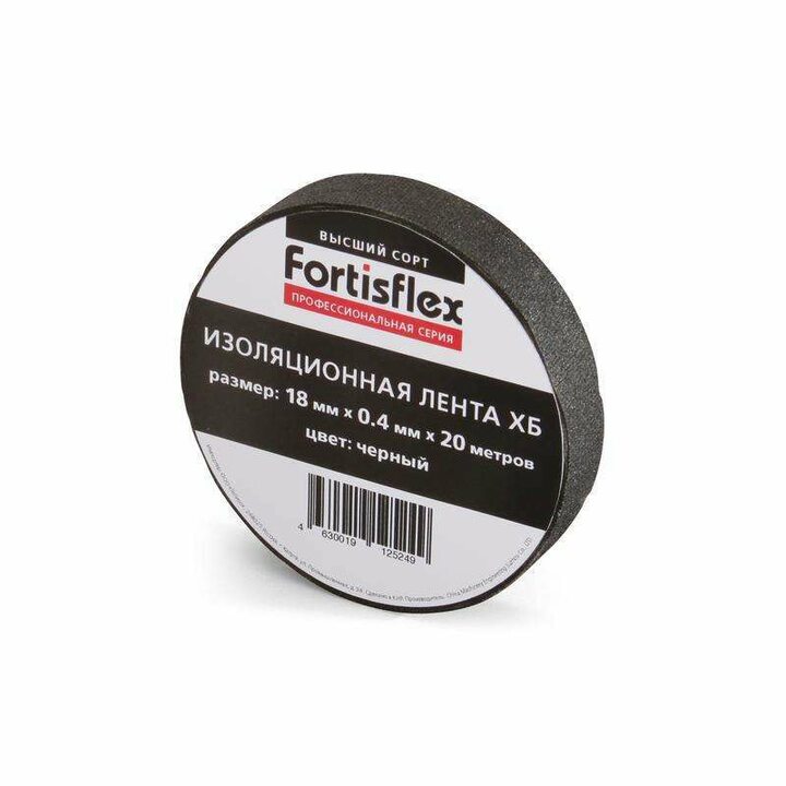 фото - Изолента ХБ 18х0.4х11 черн. Fortisflex 71242