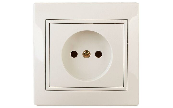 фото - Розетка 1-м СП Plano 1-201-02 16А IP20 250В 2P сл. кость Intro Б0027608
