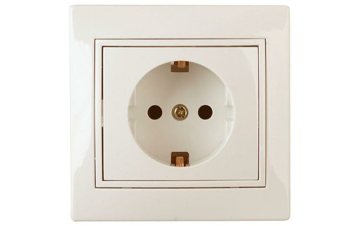 фото - Розетка 1-м СП Plano 1-202-02 16А IP20 250В 2P+E Schuko сл. кость Intro Б0027610