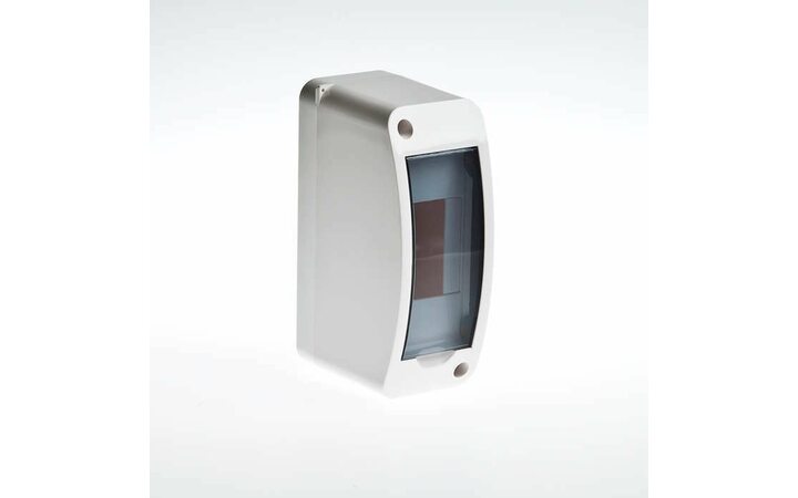 фото - Бокс ОП Тусо 2мод. IP40 бел. /прозр. двер. Рувинил 68302