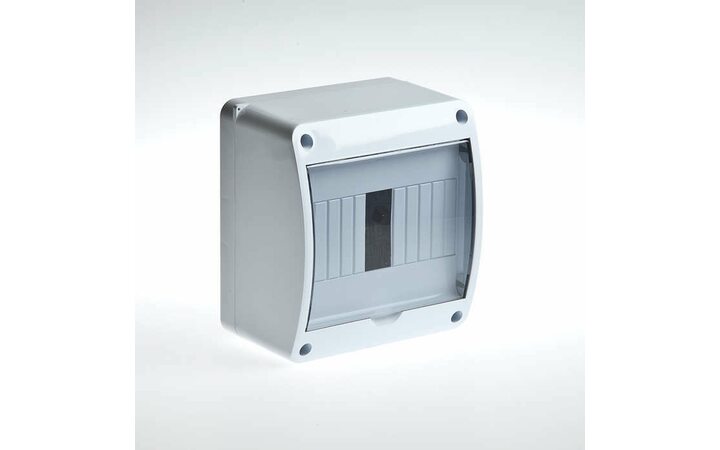 фото - Бокс ОП Тусо 6мод. IP40 бел./прозр. двер. Рувинил 68306