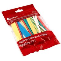 Набор трубок термоусадочных ТУТ 4/2, 6/3, 8/4, 10/5, 12/6 (7 цветов по 5шт 100мм) PROxima EKF tut-n-4-r