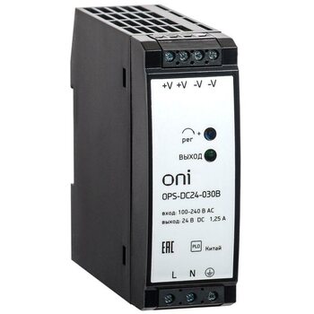 фото - Блок питания OPS 220В AC/24В DC 30Вт ONI OPS-DC24-030B