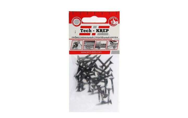 фото - Саморез 3.5х25 гипсокартон-металл (уп.120шт) пакет Tech-Krep 125476