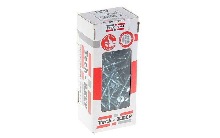 фото - Саморез для тонкого метал. листа со сверлом 4.2х50 (уп.100шт) коробка Tech-Krep 102154