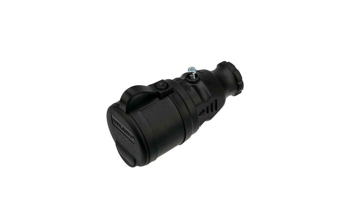 фото - Розетка переносная влагозащ. с крышкой с/з 16А IP44 каучук Rexant 111-004