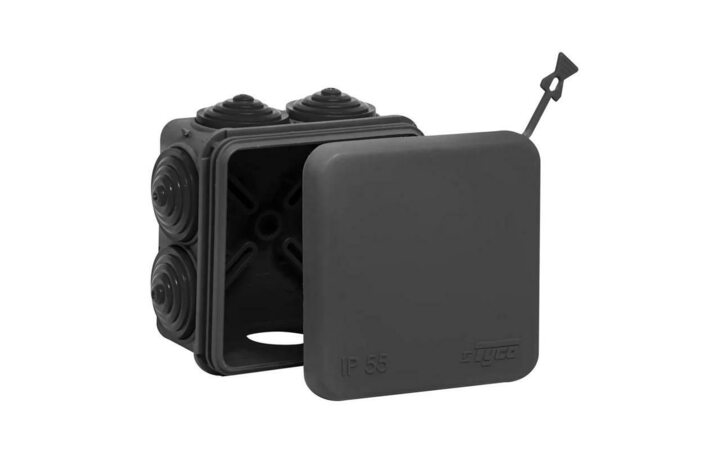 фото - Коробка распределительная ОП 70х70х40мм УХЛ1 IP55 черн. Ruvinil 67030Ч