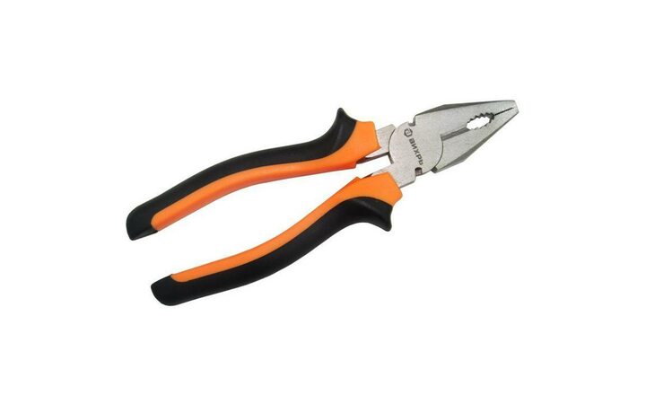 фото - Плоскогубцы (пассатижи) 160мм никелированные двухкомпонентные рукоятки Вихрь 73/6/3/6