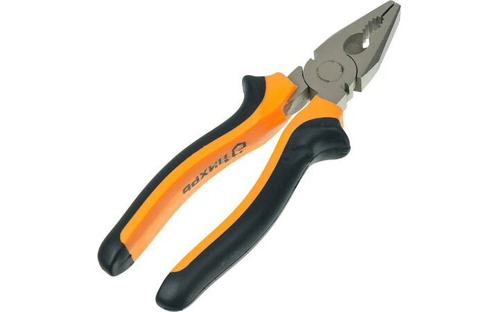 фото - Плоскогубцы (пассатижи) 180мм никелированные двухкомпонентные рукоятки Вихрь 73/6/3/7