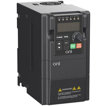 фото - Преобразователь частоты A150 380В 3ф 0.75кВт 3А встроенный торм. модуль ONI A150-33-075HT