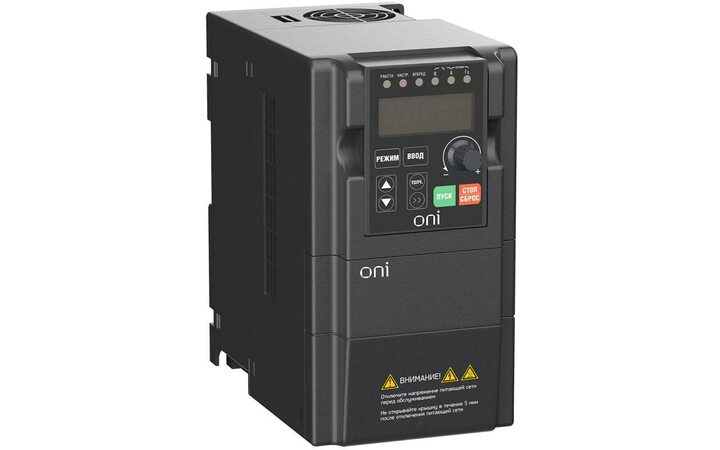 фото - Преобразователь частоты A150 380В 3ф 0.75кВт 3А встроенный торм. модуль ONI A150-33-075HT