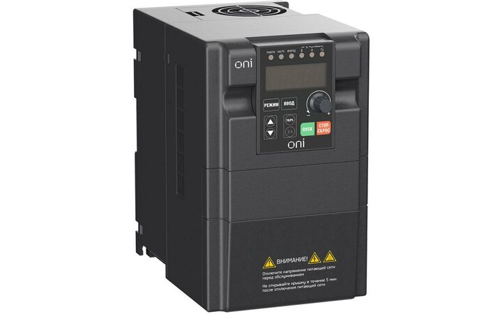 фото - Преобразователь частоты A150 380В 3ф 2.2кВт 6А встроенный торм. модуль ONI A150-33-22NT