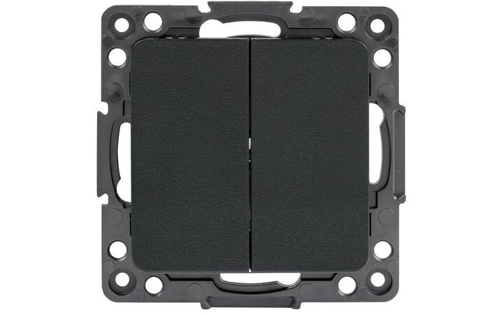 фото - Механизм выключателя 2-кл. Стокгольм 10А черн. PROxima EKF EZV10-023-10