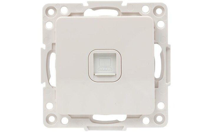 фото - Механизм розетки RJ-45 1-м Стокгольм бел. PROxima EKF EYK01-035-10