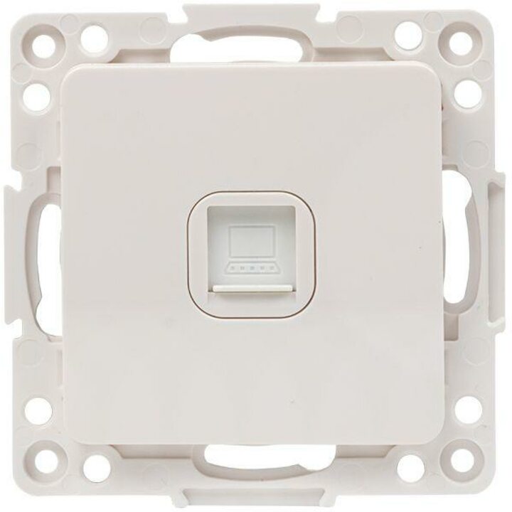 фото - Механизм розетки RJ-45 1-м Стокгольм бел. PROxima EKF EYK01-035-10