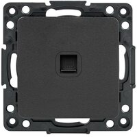 Механизм розетки RJ-45 1-м Стокгольм черн. PROxima EKF EZK01-035-10