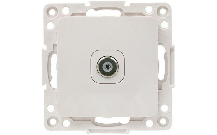 фото - Механизм розетки TV 1-м Стокгольм 75Ом 5-862МГц бел. PROxima EKF EYA00-027-10