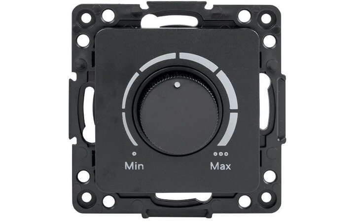 фото - Механизм светорегулятора Стокгольм 600Вт 220В черн. PROxima EKF EZD06-101-10