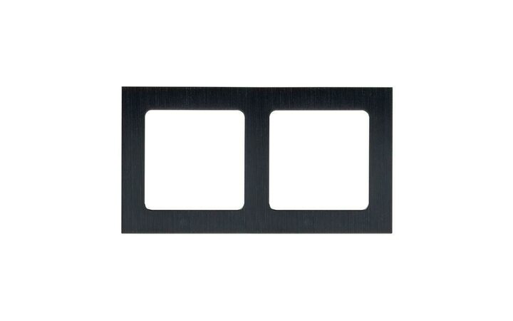 фото - Рамка 2-м Стокгольм металл. черн. PROxima EKF EZM-G-303-10