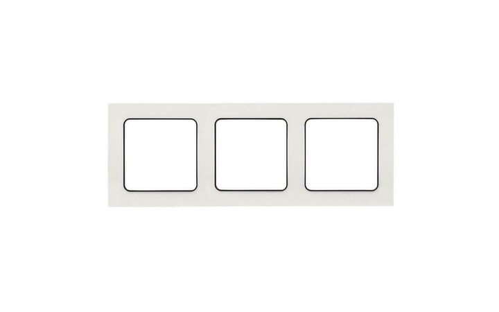 фото - Рамка 3-м Стокгольм бел. с линией цвета черн. PROxima EKF EZM-G-304-20