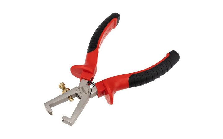 фото - Плоскогубцы для зачистки проводов 160мм никелир. двухкомпонентные рукоятки Rexant 12-4646