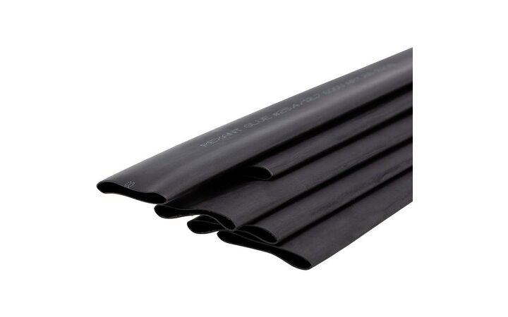 фото - Трубка термоусаживаемая двухстенная клеевая 25.4/12.7мм (уп.5шт) по 1м черн. Rexant 26-2108