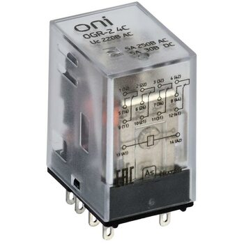 фото - Реле общего назначения OGR-2 4C 220В AC ONI OGR-2-4C-AC220V