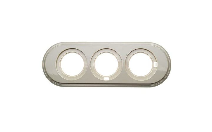 фото - Рамка 3-м ретро пластик сл. кость Bironi BF1-630-211