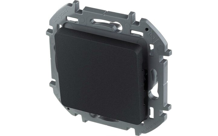 фото - Переключатель 1-кл Inspiria 250В 10AX антрацит Leg 673653