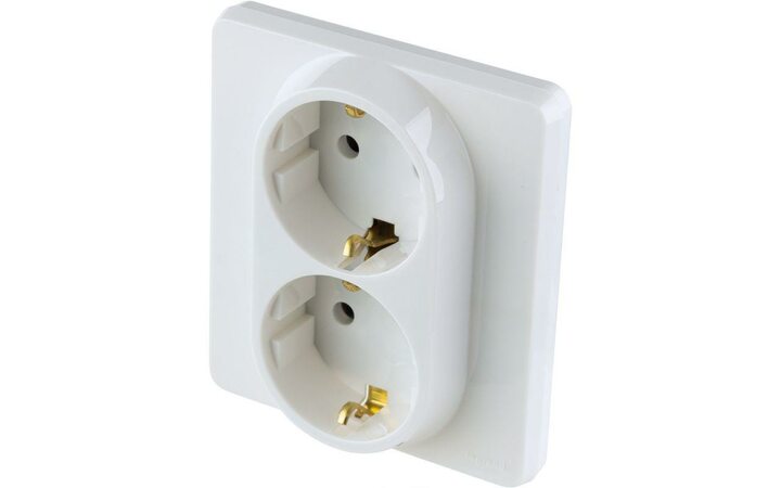 фото - Розетка Inspiria 16А 250В 2х2P+E немецк. стандарт бел. Leg 673750