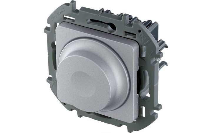 фото - Светорегулятор поворотный Inspiria 300Вт без нейтрали алюм. Leg 673792