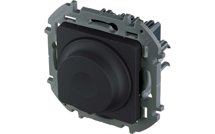 фото - Светорегулятор поворотный Inspiria 300Вт без нейтрали антрацит Leg 673793