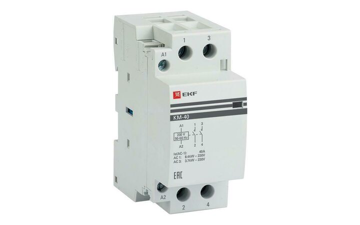 фото - Контактор модульный КМ 40А 2NО (2 мод.) EKF km-2-40-20