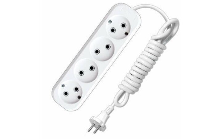 фото - Удлинитель 4х2м без заземл. 10А IP20 Е-204 АБС-пл. ПВС 2х0.75 UNIVersal 9634266