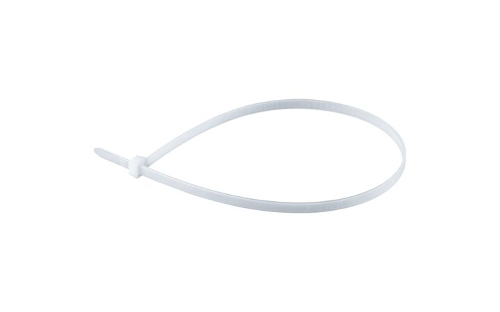 фото - Хомут кабельный 71 060 NCT-076-500-100/WH 7.6х500 нейл. бел. (уп.100шт) Navigator 71060