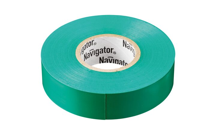 фото - Изолента ПВХ 19мм (рул.20м) зел. NIT-A19-20/G Navigator 71113