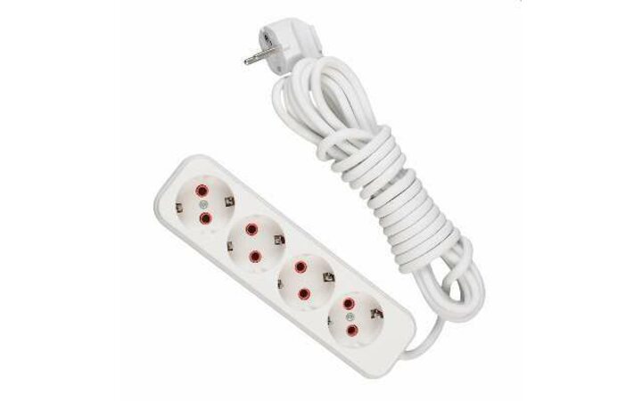 фото - Удлинитель 4х5м с заземл. 16А IP20 LEZARD 720-0405-401