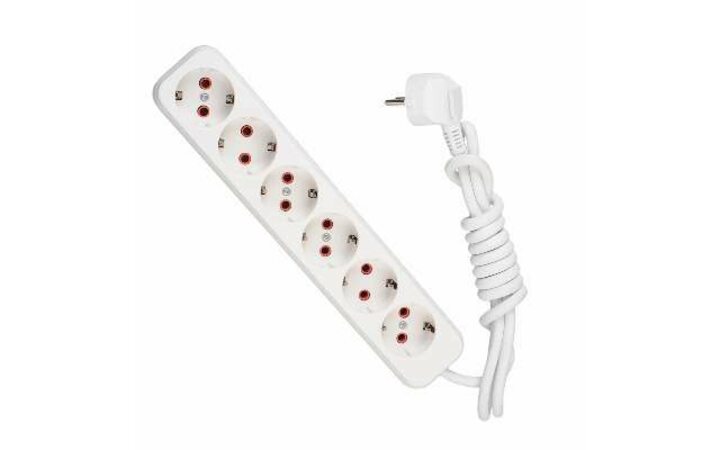 фото - Удлинитель 6х2м с заземл. 16А IP20 LEZARD 720-0602-601