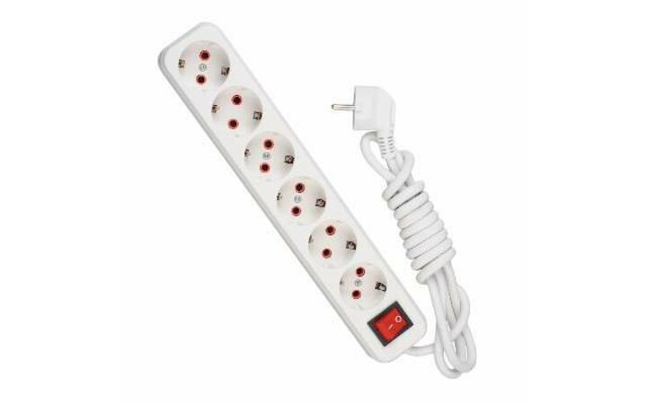 фото - Удлинитель 6х3м с заземл. 16А IP20 с выкл. LEZARD 720-0603-602